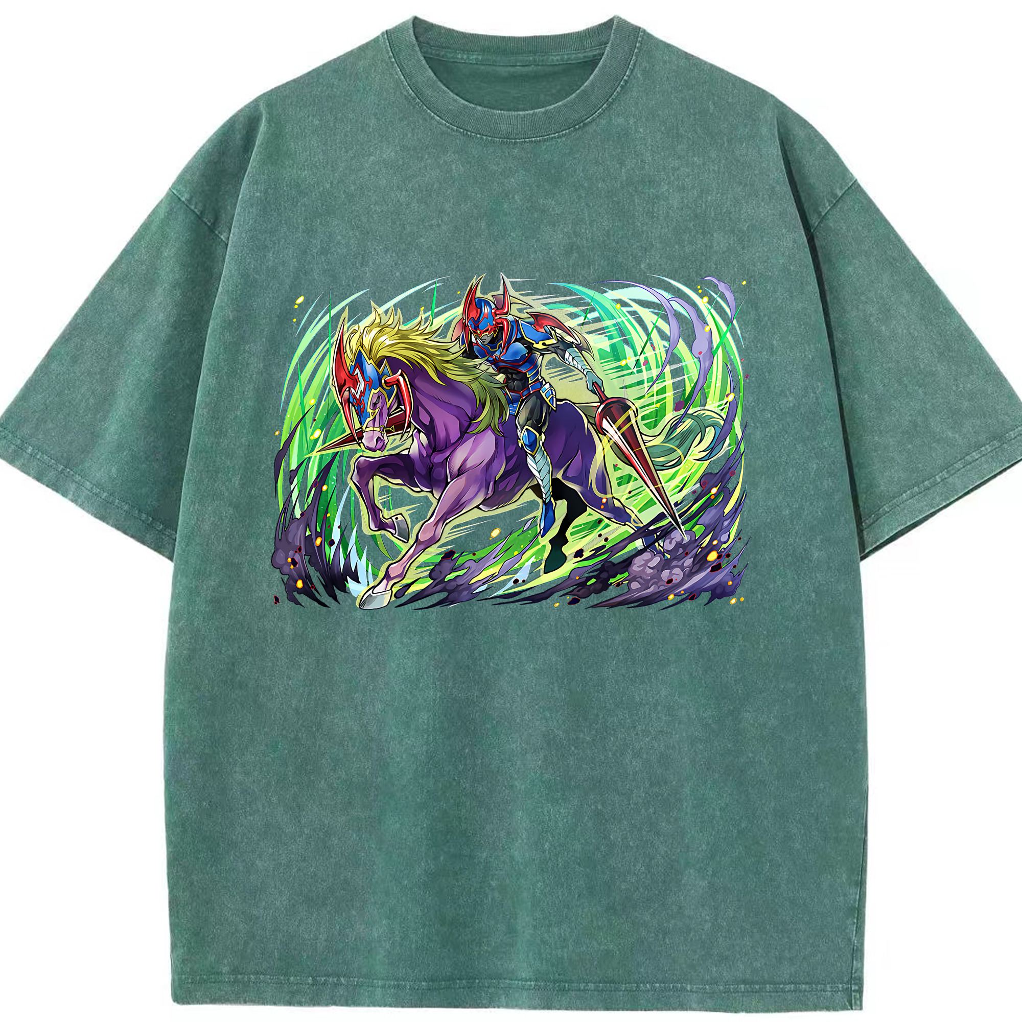 （画像用） 遊☆戯☆王 Yu-Gi-Oh! 綿100% ヴィンテージ風 半袖Tシャツ（フロントプリント）